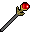 red spell wand